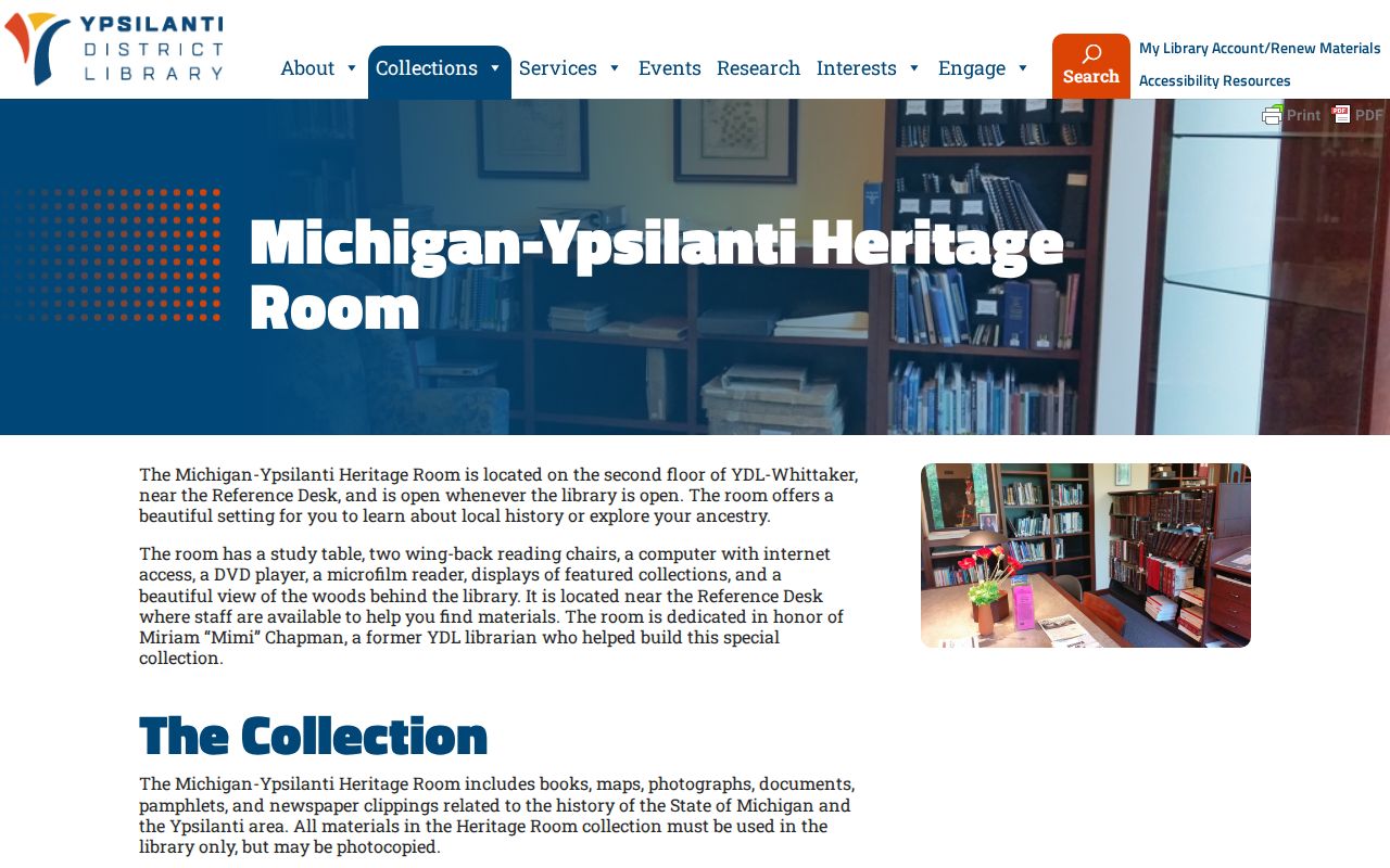 Ypsilanti Township city directory research at the YDL Heritage Room