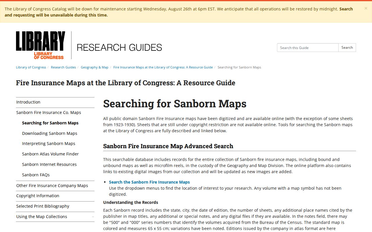 Ypsilanti Township city directory research with Library of Congress Sanborn map guidance