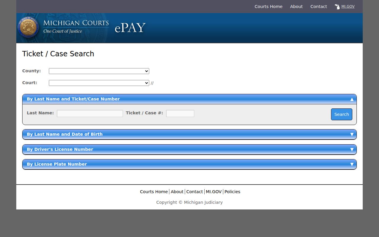 Ypsilanti Township residents directory 14B court search choices